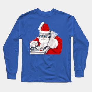 Cool Dude Old Skool Eighties Christmas DJ Long Sleeve T-Shirt